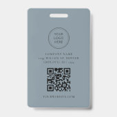Badge Carte d'identité professionnelle ARYA Minimaliste  (Arrière)