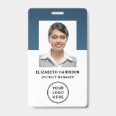 Badge Carte d'identité professionnelle avec code-barres (Avant)