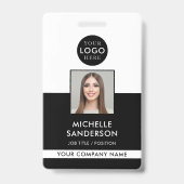 Badge Carte d'identité professionnelle avec code-barres (Avant)