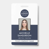 Badge Carte d'identité professionnelle avec code-barres (Avant)