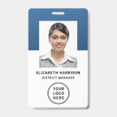 Badge Carte d'identité professionnelle avec code-barres (Avant)