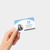 Badge Carte d'identité professionnelle avec code QR et p (Manuel / portable)