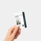 Badge Carte d'identité professionnelle avec code QR pour (Manuel / portable)