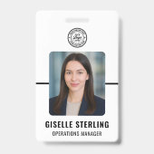 Badge Carte d'identité professionnelle avec logo (Avant)