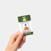 Badge Carte d'identité professionnelle avec logo (Manuel / portable)