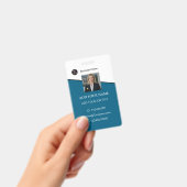 Badge Carte d'identité professionnelle avec logo de l'en (Manuel / portable)