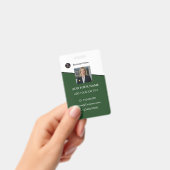 Badge Carte d'identité professionnelle avec logo de l'en (Manuel / portable)