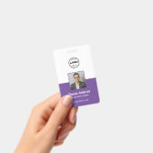 Badge Carte d'identité professionnelle avec logo d'entre (Manuel / portable)