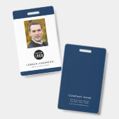 Badge Carte d'identité professionnelle avec logo modifia (Avant & arrière)