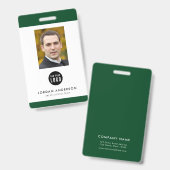 Badge Carte d'identité professionnelle avec logo modifia (Avant & arrière)