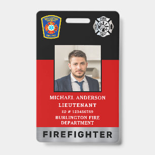 Badge Carte d'identité professionnelle avec logo personn