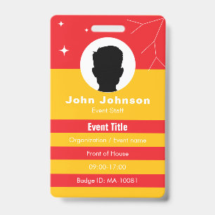 Badge Carte d'identité professionnelle avec photo pour l
