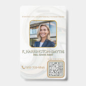 Badge Carte d'identité professionnelle avec QR code de l (Avant)