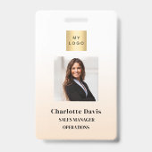Badge Carte d'identité professionnelle beige pour la séc (Avant)