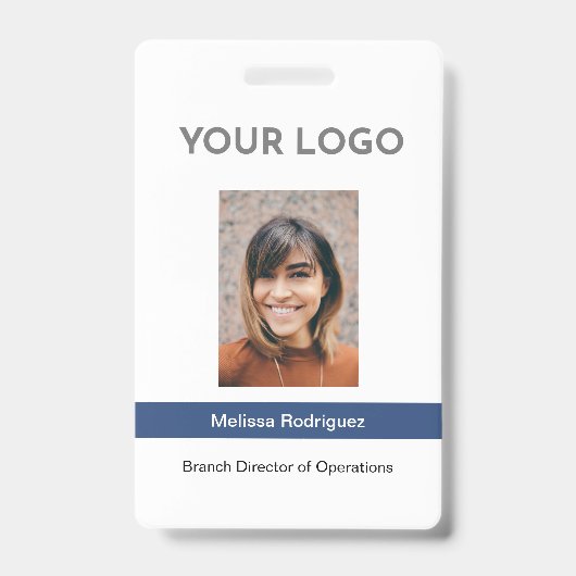 Badge Carte d'identité professionnelle Corporate Blue (Avant)