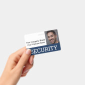 Badge Carte d'identité professionnelle de garde de sécur (Manuel / portable)
