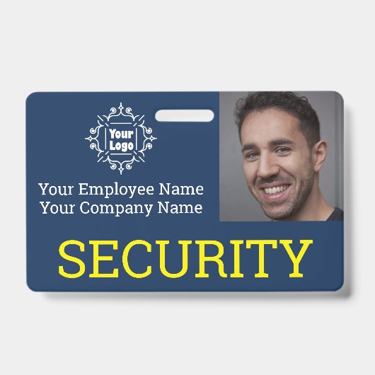 Badge Carte d'identité professionnelle de garde de sécur (Avant)