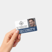 Badge Carte d'identité professionnelle de garde de sécur (Manuel / portable)