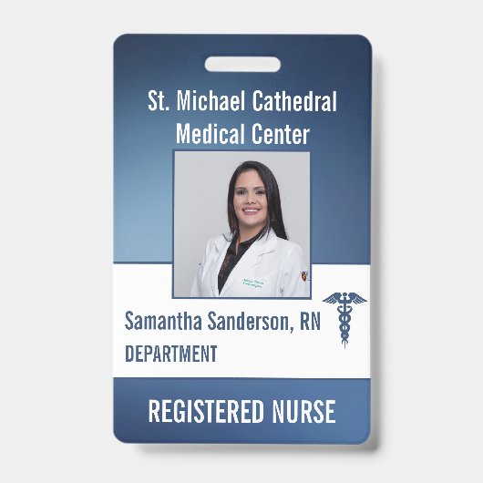 Badge Carte d'identité professionnelle de sécurité médic (Avant)