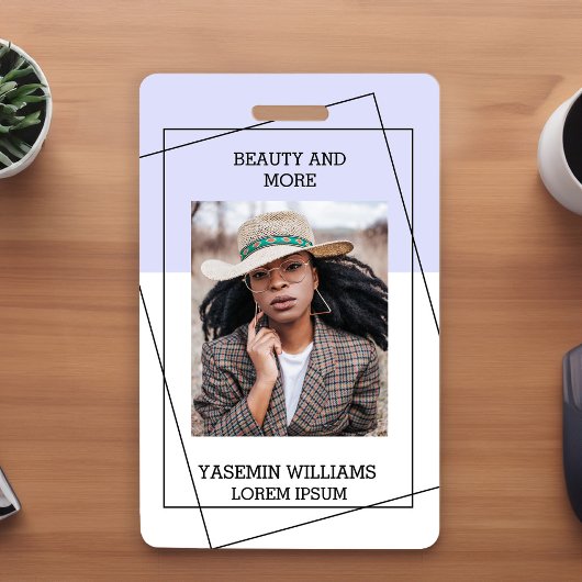 Badge Carte d'identité professionnelle de studio photo m