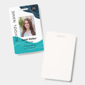 Badge Carte d'identité professionnelle enseignant d'un é (Avant & arrière)