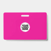 Badge Carte d'identité professionnelle Fuchsia ID du per (Arrière)