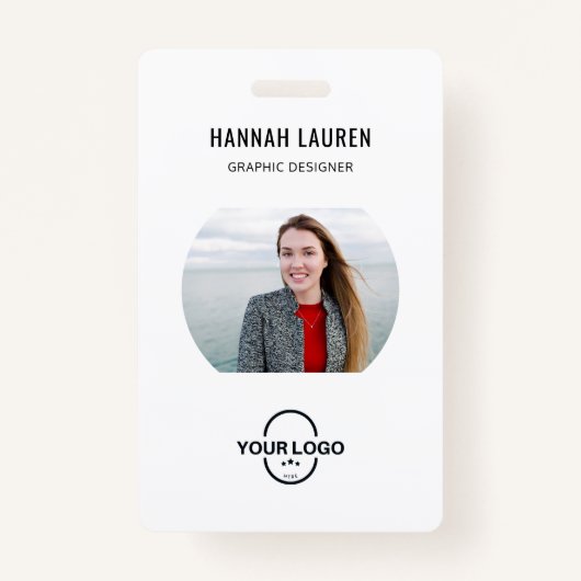 Badge Carte d'identité professionnelle | Grand Photo mod (Devant)