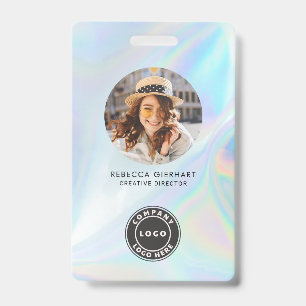 Badge Carte d'identité professionnelle holographique ave