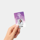 Badge Carte d'identité professionnelle infirmière enregi (Manuel / portable)