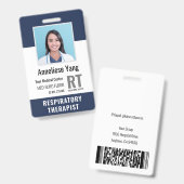 Badge Carte d'identité professionnelle médicale personna (Avant & arrière)