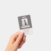 Badge Carte d'identité professionnelle minimaliste moder (Manuel / portable)