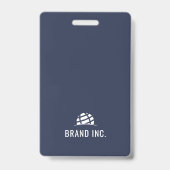 Badge Carte d'identité professionnelle moderne (Arrière)