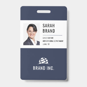 Badge Carte d'identité professionnelle moderne