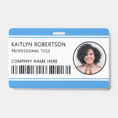Badge Carte d'identité professionnelle moderne avec code (Avant)