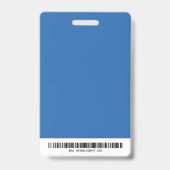 Badge Carte d'identité professionnelle moderne avec phot (Arrière)