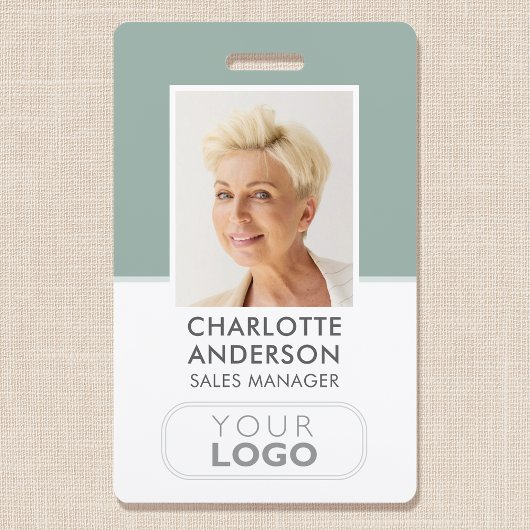 Badge Carte d'identité professionnelle moderne Nom de l'