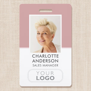 Badge Carte d'identité professionnelle moderne Nom de l'