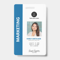 Carte d'identité professionnelle moderne personnal