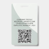Badge Carte d'identité professionnelle personnalisable | (Arrière)