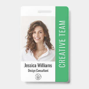 Badge Carte d'identité professionnelle personnalisée ave