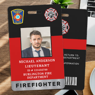 Badge Carte d'identité professionnelle personnalisée ave