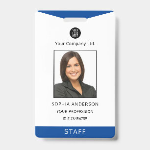 Badge Carte d'identité professionnelle personnalisée ave