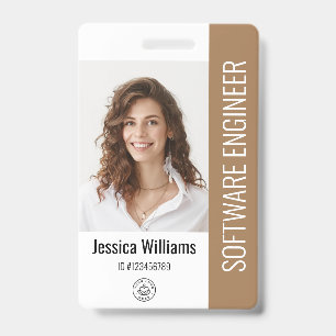 Badge Carte d'identité professionnelle personnalisée ave