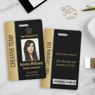 Badge Carte d'identité professionnelle personnalisée en 