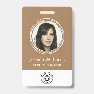Badge Carte d'identité professionnelle personnalisée Mar