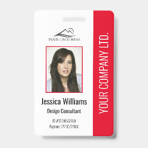 Badge Carte d'identité professionnelle personnalisée mod