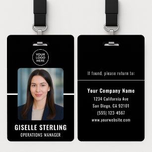 Badge Carte d'identité professionnelle personnalisée Noi