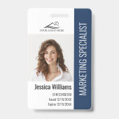 Badge Carte d'identité professionnelle personnalisée pou (Avant)