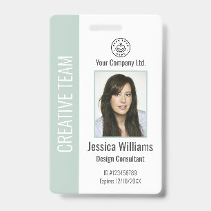 Badge Carte d'identité professionnelle personnalisée Ver