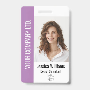 Badge Carte d'identité professionnelle personnalisée vio